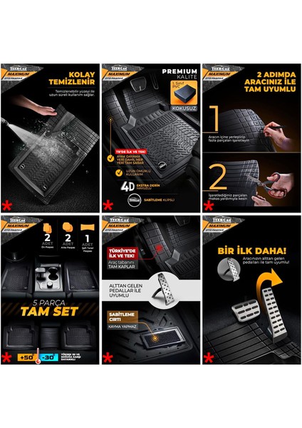 Teamcar Maximum Renault Kangoo Paspas 4d Havuzlu Gri modelleri