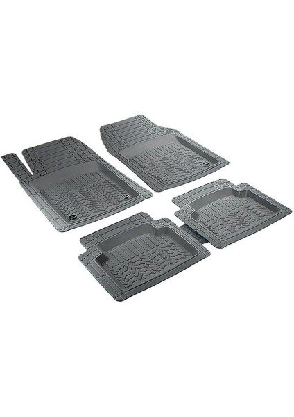 Skoda Favorit Uyumlu 3D Havuzlu Paspas Profesyonel Gri