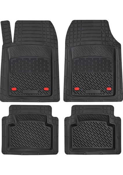 Seat Ibiza Uyumlu 3D Havuzlu Paspas Takımı Safir Siyah