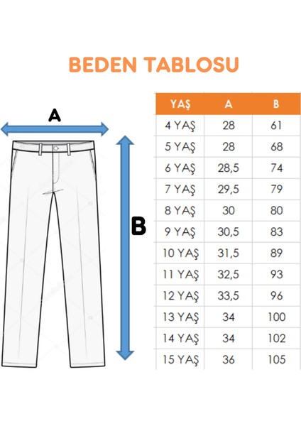 Kız Çocuk Ispanyol Kot Pantolon 2190