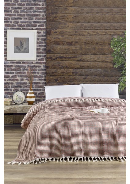 Çift Kişilik Pike 200X235 cm Piramit Serisi Yatak Örtüsü