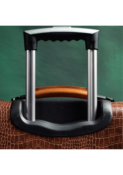 Retro Kroko Özel Üretim Vintage Kabin Boy Pilot Valiz Kahve modelleri