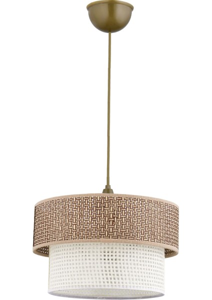 Rattan 2 Katlı Pasta Sarkıt Avize Çocuk Odası Yatak Odası Salon Mutfak Hol