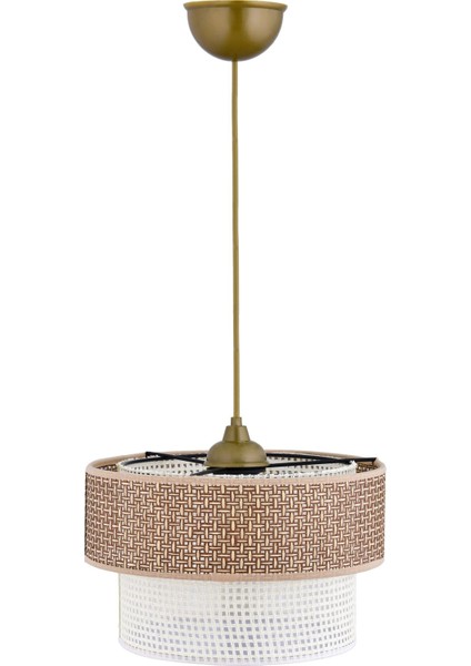 Rattan 2 Katlı Pasta Sarkıt Avize Çocuk Odası Yatak Odası Salon Mutfak Hol