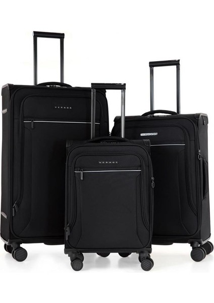 Verage GM21002W Kumaş 3 Lü Valiz Seti Siyah