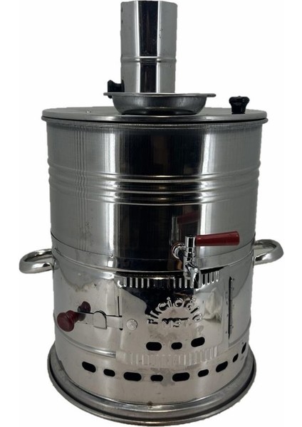 Paslanmaz 304 Çelik Demlikli 7 Litre Semaver modelleri