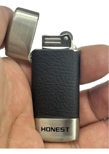 Honest Çakmak Matara Anahtarlık Matara Set Siyah