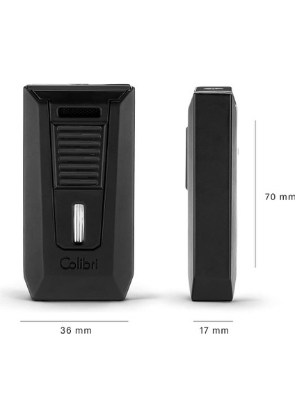 Colibri Slide Çift Alevli Çakmak Puro Çakmağı