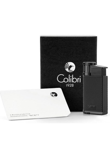 Colibri Evo Storm Çift Alevli Çakmak Puro Çakmağı Siyah
