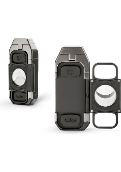 Colibri Boss Üçlü Jet Çakmak Puro Çakmağı Kesicili Siyah fiyatları