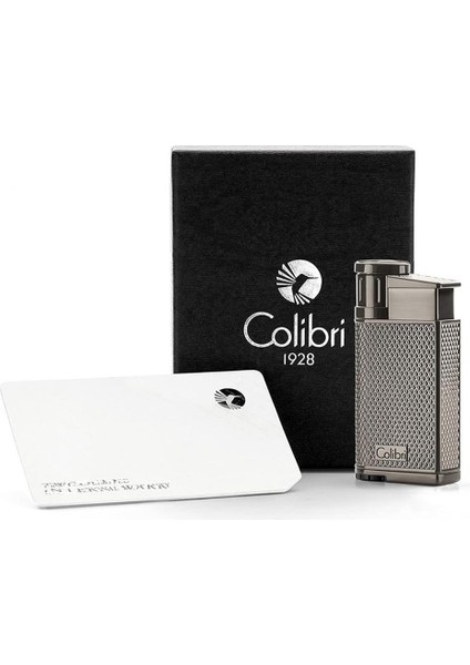 Colibri Evo Storm Çift Alevli Çakmak Puro Çakmağı Gri