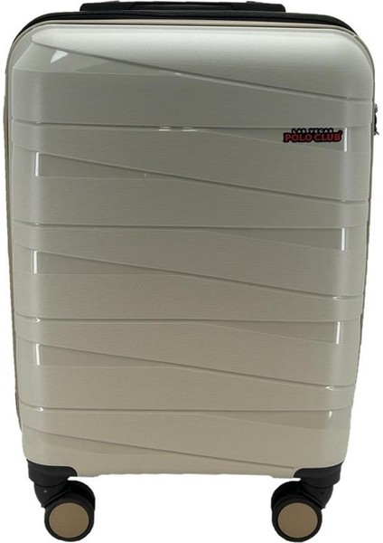 Las Vegas Polo Polipropilen Büyük Boy Valiz Bej
