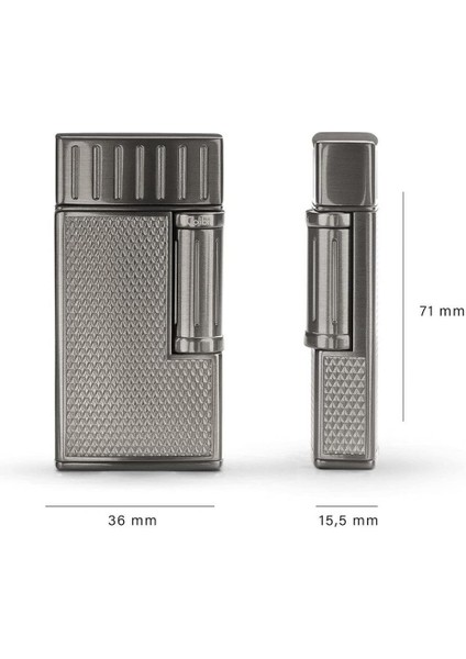 Colibri Julius Çift Alevli Puro Çakmağı Gümüş fırsatları