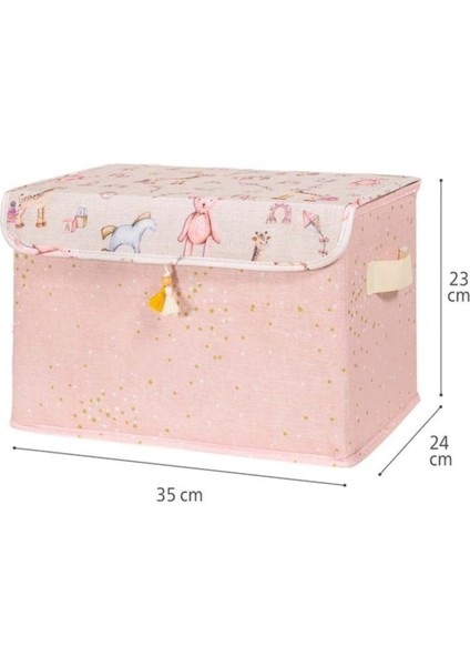 Bebek Pembe Maxi Saklama Kutusu, Bebek Odası Düzenleyici, Bebek Hurç, 35 x 24 x 23 cm , 19 Litre fiyatları