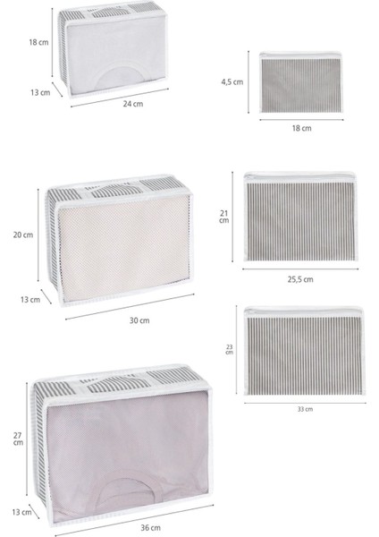 6 Parça Bavul Organizer, Valiz Organizer, Valiz Düzenleyici indirimleri