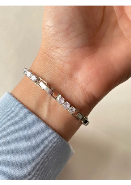 Çelik Silver Su Yolu Bileklik modelleri