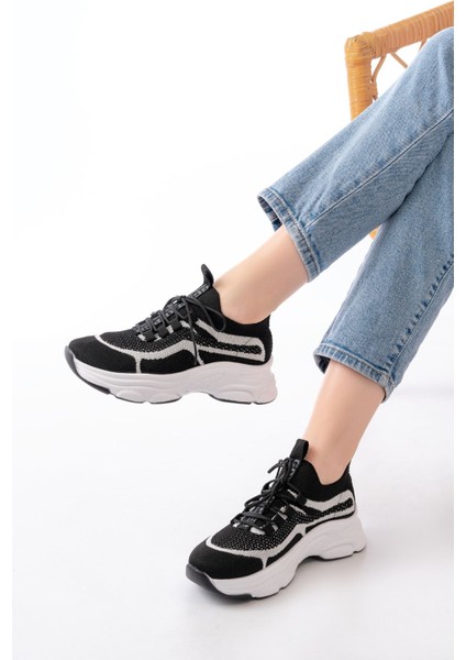 3001 Bağcıklı Fileli Günlük Spor Ayakkabı