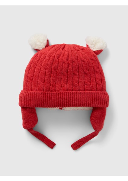 Bebek Kırmızı Cashsoft Sherpa Bere