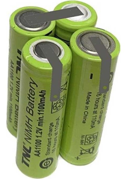 Dbk Css 4.8V Akülü Tornavida Için 4.8V 1300MAH Aa Ni-Mh 4lü Küp Pil