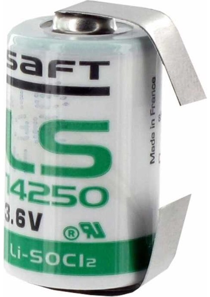 Saft LS14250 Puntalı 3.6V Lityum Şarj Olmayan Pil