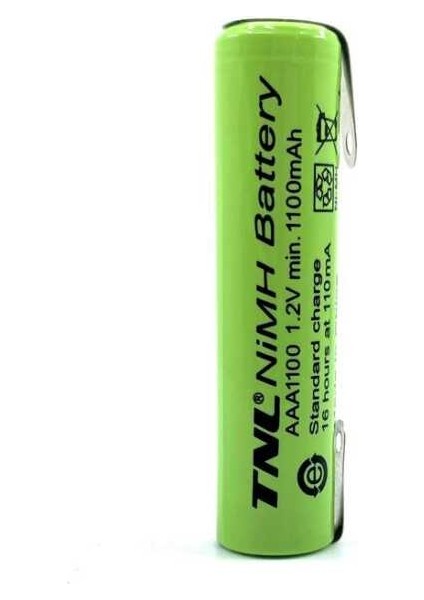 Tnl 1100MAH Aaa Ni-Mh Ince Başlıksız Puntalı Pil