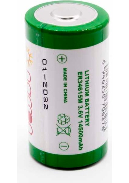Naccon ER34615M 3.6 Volt D Size Lityum Büyük Boy Pil