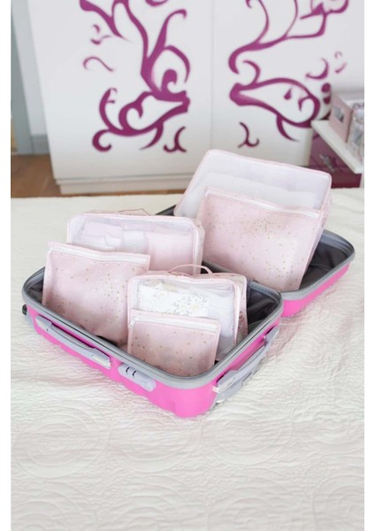 Hesaplı 6'sı 1 Arada Pembe Bebek Seyahat Çantası fırsatları