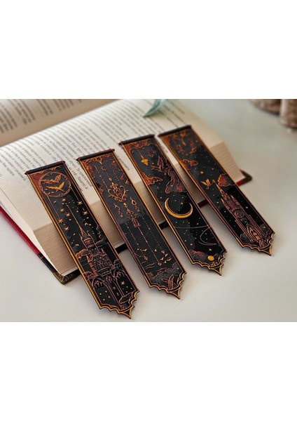 Harry Potter Hogwarts Seri 2 Kabartmalı Kitap Ayracı 4lü Set