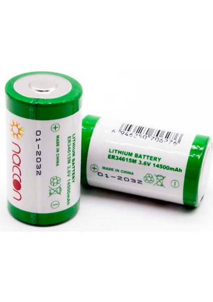 Naccon ER34615M 3.6 Volt D Size Lityum Büyük Boy Pil