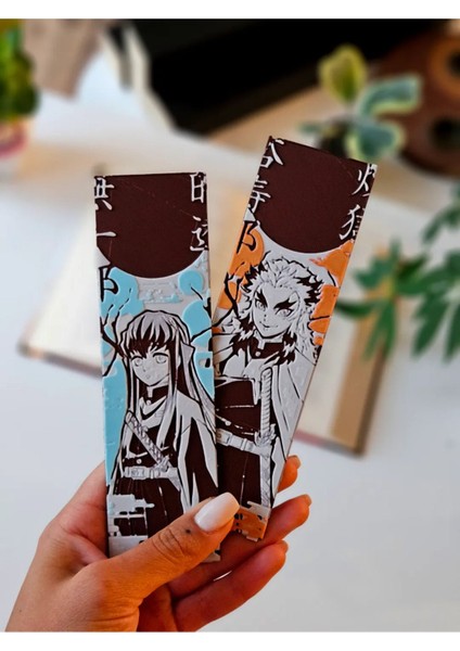 Rengoku & Muichiro - Demon Slayer Kitap Ayracı modelleri