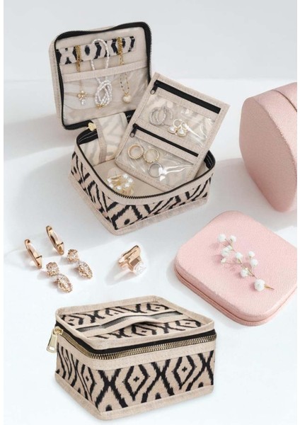 Bohe Seyahat Takı Düzenleyici Çanta, Valiz Içi Mini Çanta