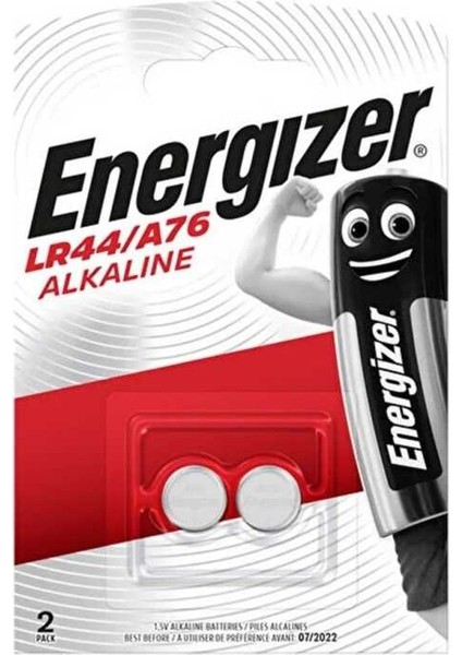 LR44 A76 AG13 Alkalin Pil 2li Blister