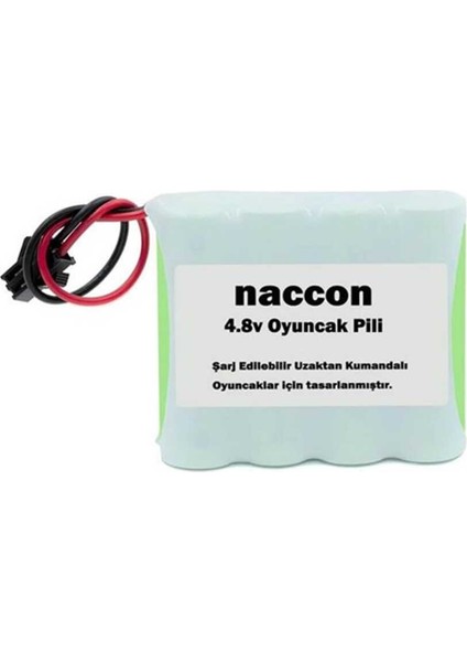 4.8V 1300MAH Siyah Soketli Şarjlı Oyuncak Pili Aa Kalem Pilli