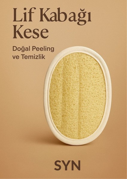 % 100 Doğal Banyo Vücut Kesesi