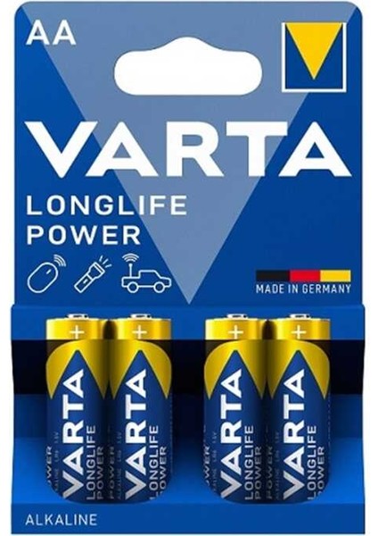 4906 Longlife Power Alkalin Aa Kalem Pil 4'lü Paket (Blister)