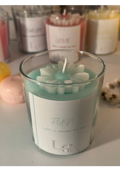 Yeşil Elma Kokulu Soya Wax Mum