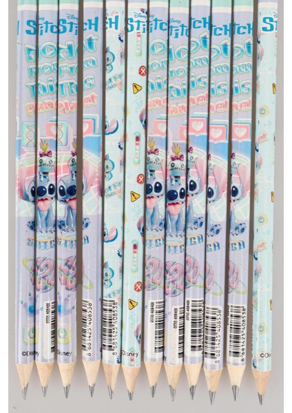 Dekomus Ile Lisanslı Stıtch 12 Adet Silgili Kurşun Kalem modelleri
