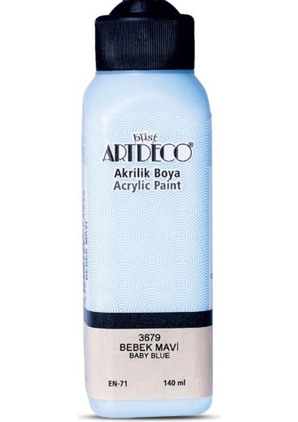 Akrilik Boya 140 ml Bebek Mavi 2 Adet