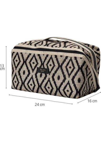 Bohe Seyahat Makyaj Çantası, 24 x 16 x 13 cm