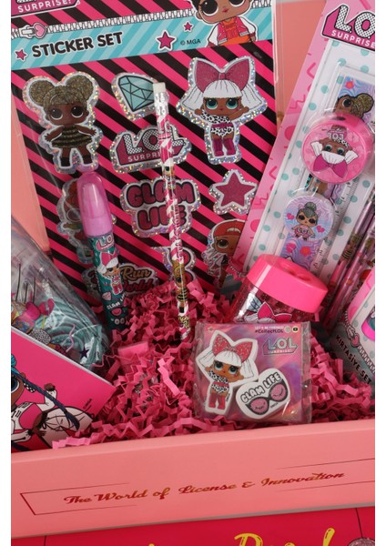 Dekomus Ile Lisanslı L.o.l. Surprıse Özel Kutulu Premıum Kırtasiye Seti Çift Taraflı Not Defteri,cetvel,kurşun Kalem,kalemtraş ve Silgi Seti fırsatları