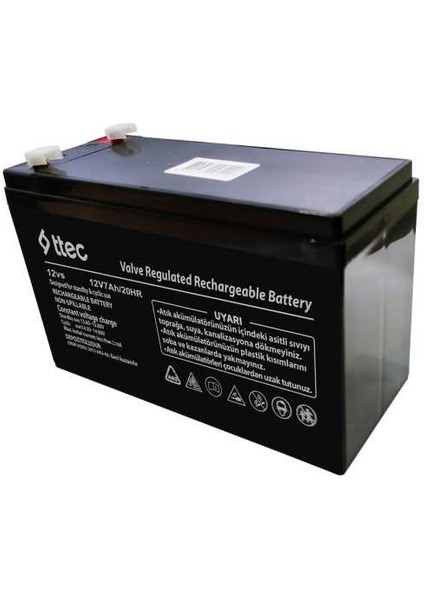 Ttec 12 Volt 7 Amper Pilsan Monster Akülü Araba Çocuk Oyuncak Araba Aküsü 12V 7AH