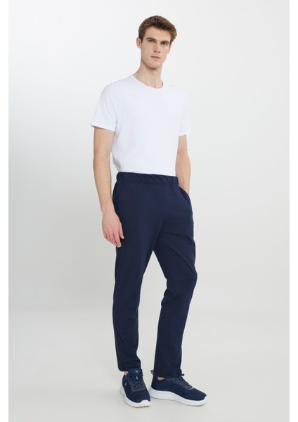 Pamuklu Standart Fit Normal Kesim Beli Lastikli Cepli Pijama Altı