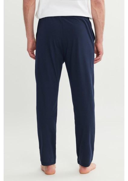 Pamuklu Standart Fit Normal Kesim Beli Lastikli Cepli Pijama Altı