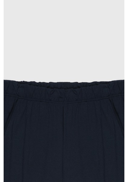 Pamuklu Standart Fit Normal Kesim Beli Lastikli Cepli Pijama Altı