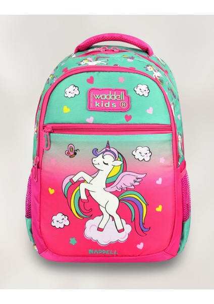 Fuşya Renk Unicorn Desenli Kız Çocuk Ilkokul Sırt Çantası ve Beslenme Çantası - Lisanslı Çanta Seti fiyatları
