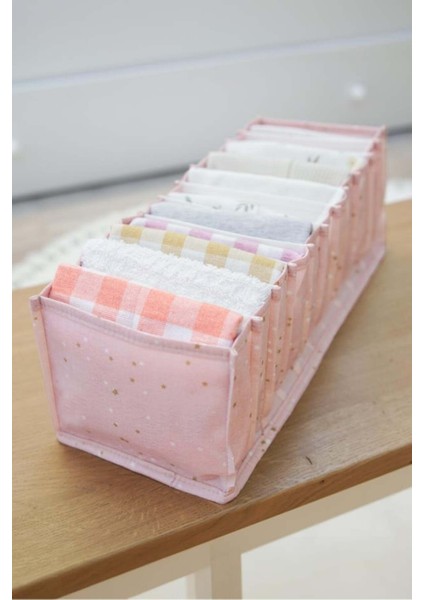 Baby Akordiyon Organizer Çekmece Düzenleyici Medium, Pembe