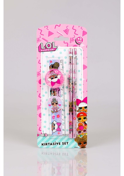 Dekomus Ile Lisanslı Lol Surprıse 5'li Kırtasiye Seti 2 Adet Kurşun Kalem,cetvel,silgi ve Kalemtraş