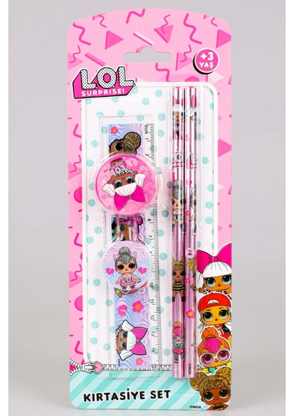 Dekomus Ile Lisanslı Lol Surprıse 5'li Kırtasiye Seti 2 Adet Kurşun Kalem,cetvel,silgi ve Kalemtraş fiyatları