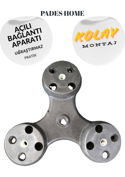 3 LÜ SEHPA AYAĞI AHŞAP AYAK ZİGON SEHPA AYAĞI 45 CM