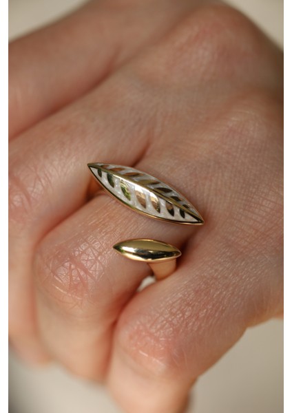 14 Ayar Altın Cetaş Olivia Yüzük